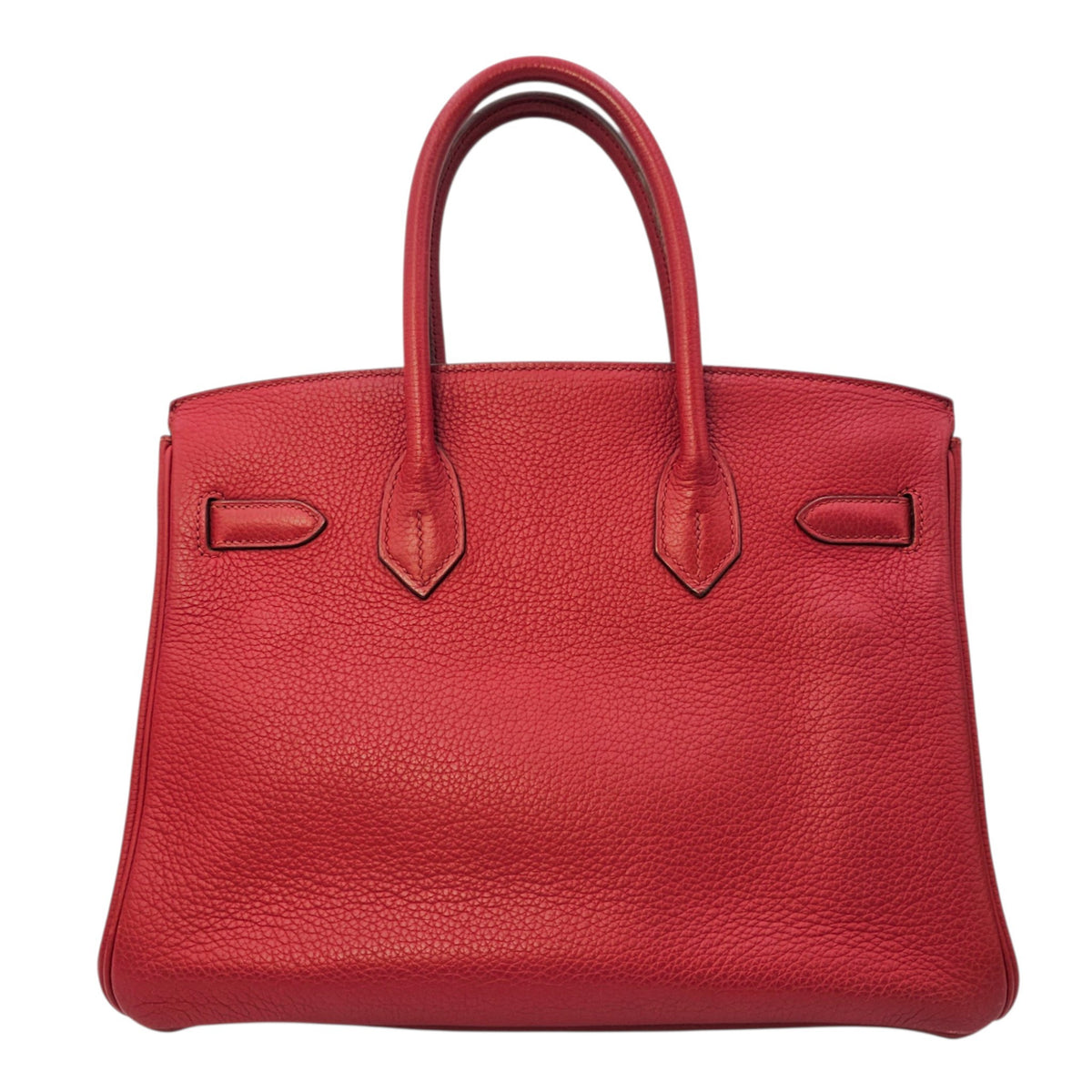 Birkin 30 Rouge Vif in Togo Palladium hardware