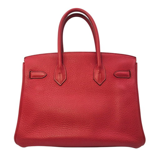 Birkin 30 Rouge Vif in Togo Palladium hardware