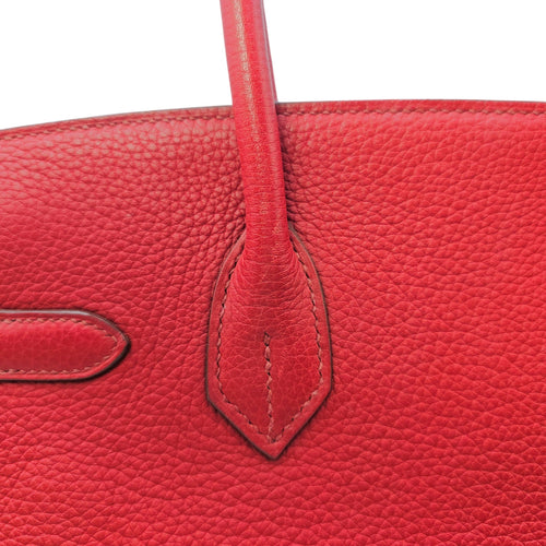 Birkin 30 Rouge Vif in Togo Palladium hardware