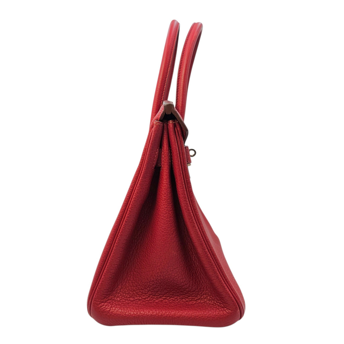 Birkin 30 Rouge Vif in Togo Palladium hardware