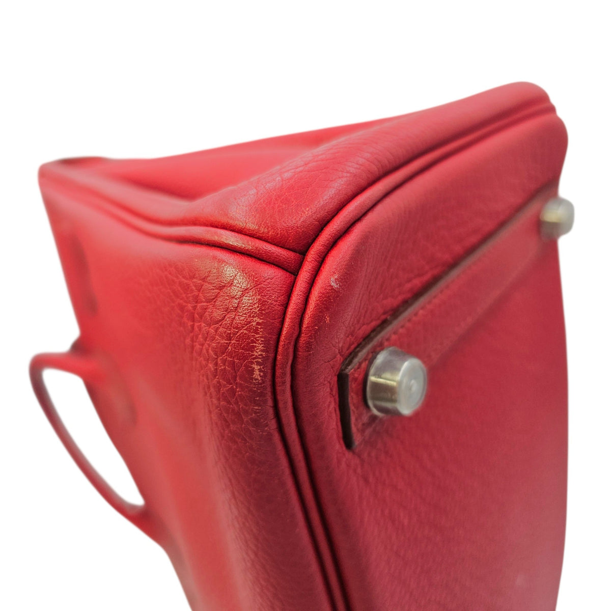 Birkin 30 Rouge Vif in Togo Palladium hardware