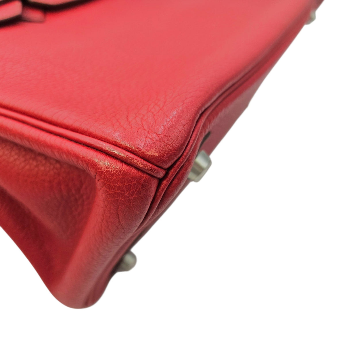 Birkin 30 Rouge Vif in Togo Palladium hardware