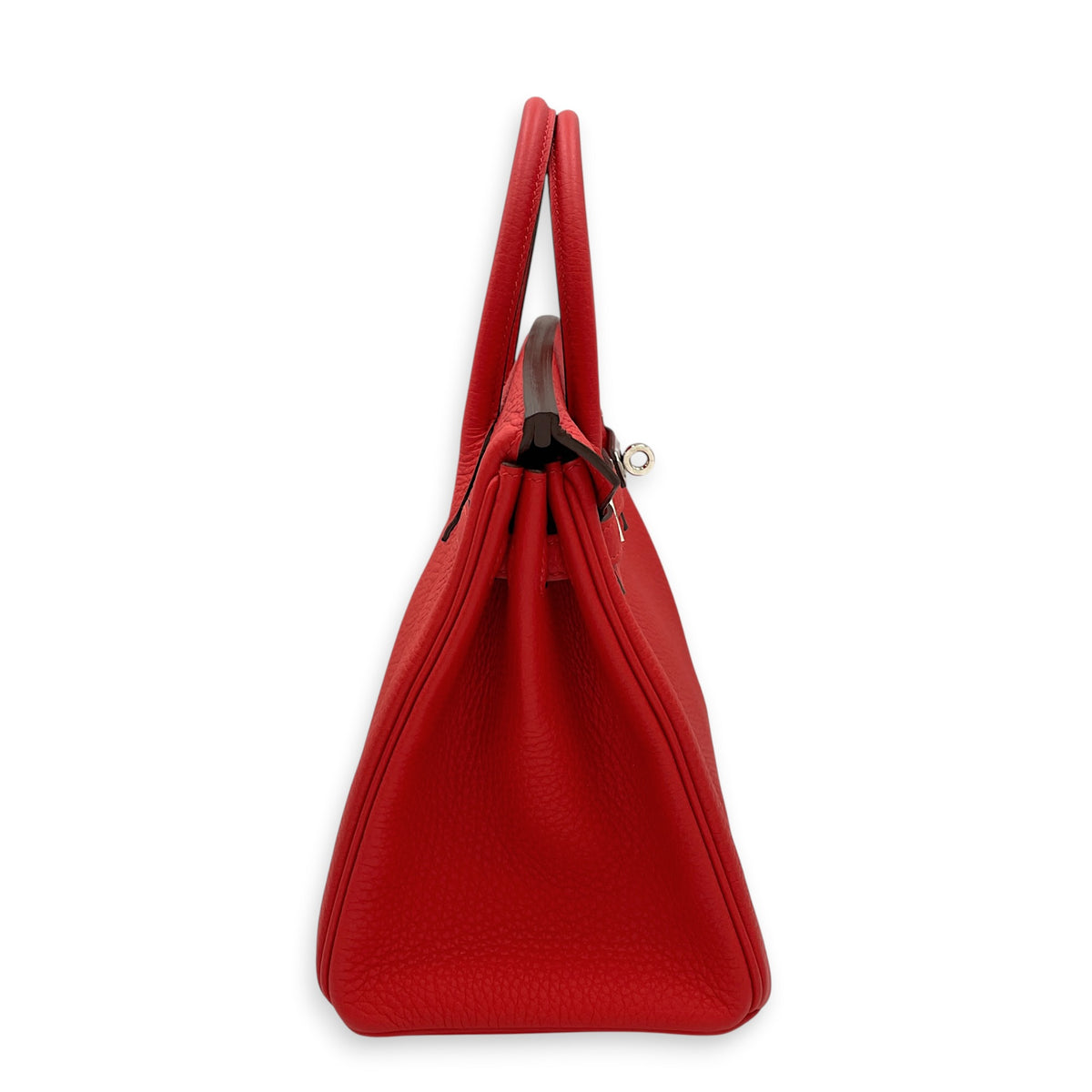 Birkin 25 Rouge de Coeur in Togo Palladium hardware