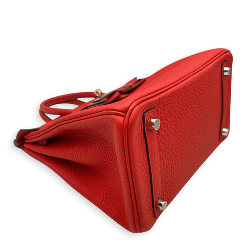 Birkin 25 Rouge de Coeur in Togo Palladium hardware