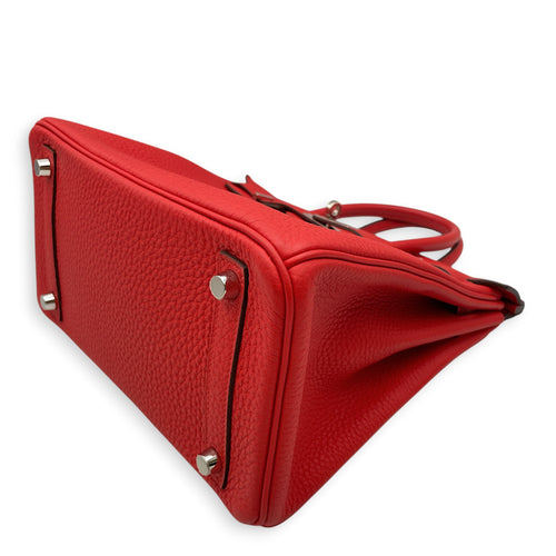 Birkin 25 Rouge de Coeur in Togo Palladium hardware