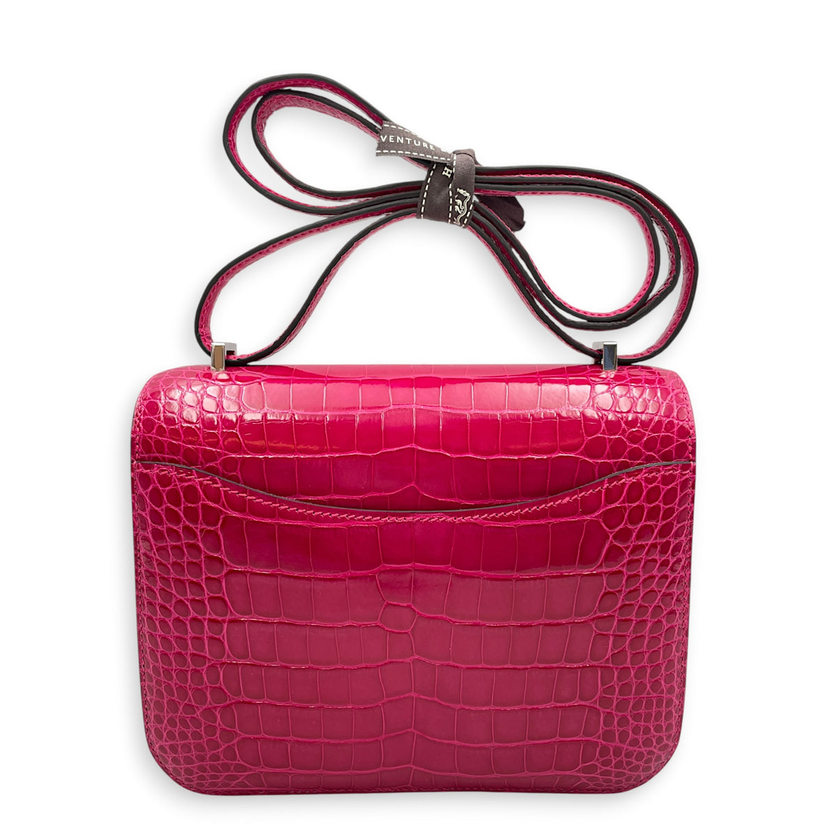 Constance 18 Rose Mexico in Shiny Alligator Palladium hardware