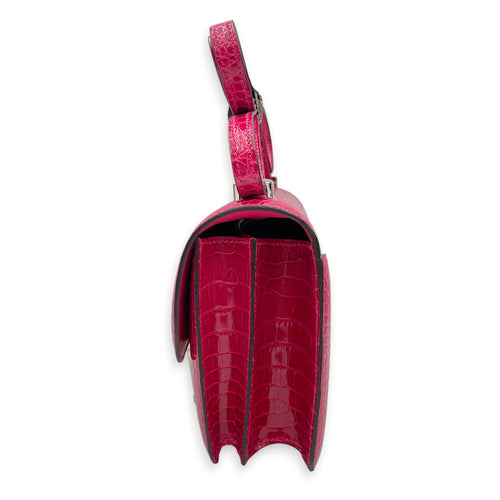 Constance 18 Rose Mexico in Shiny Alligator Palladium hardware