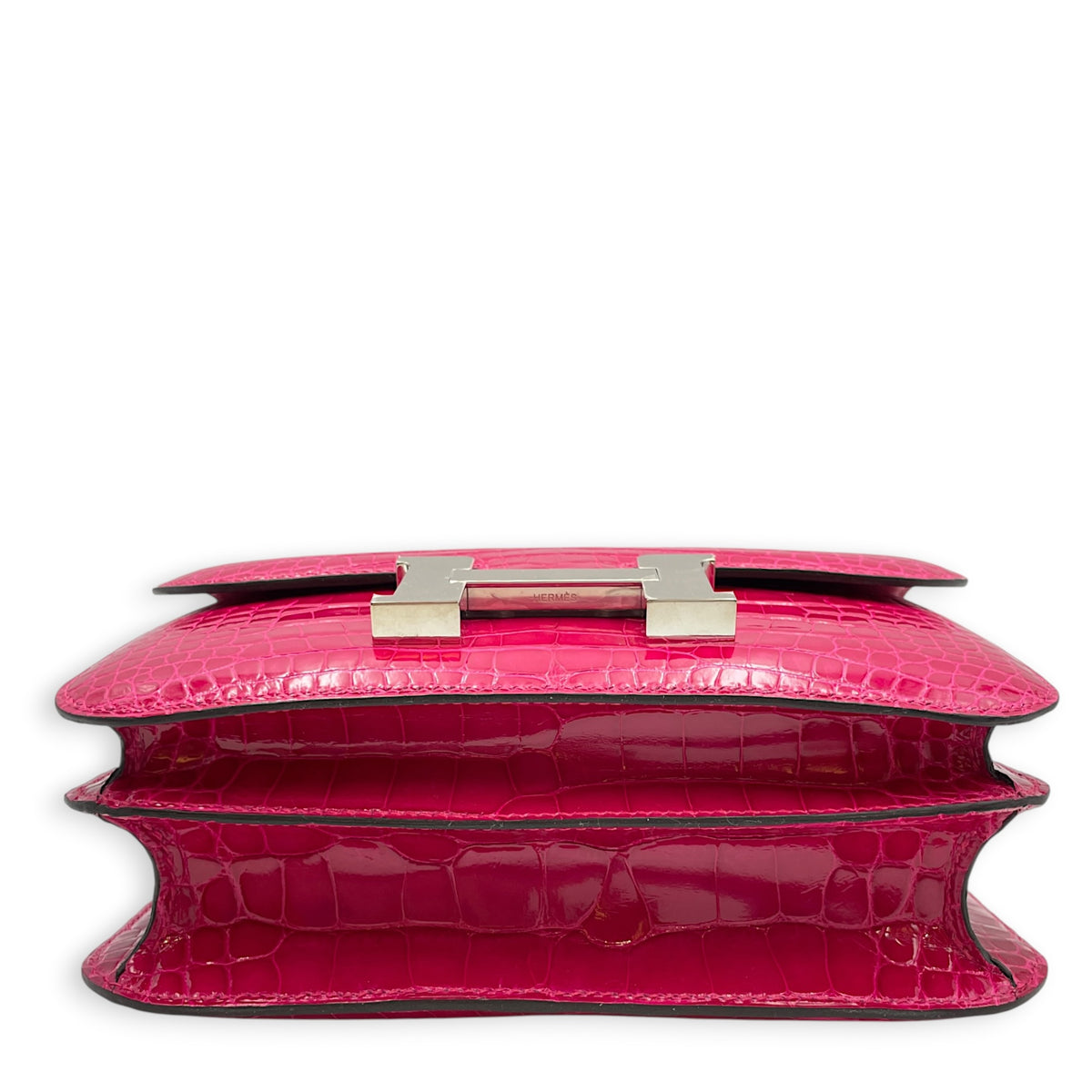Constance 18 Rose Mexico in Shiny Alligator Palladium hardware