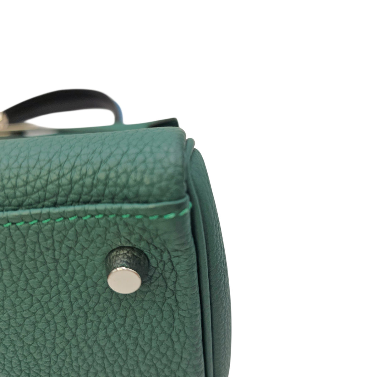 Kelly Au Pas 28 Malachite / Blue Zanzibar in Togo Palladium hardware