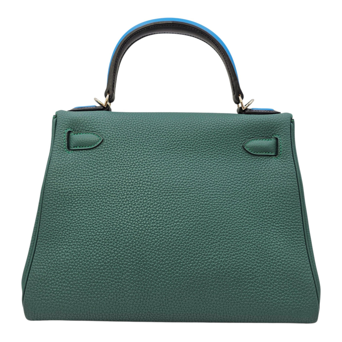 Kelly Au Pas 28 Malachite / Blue Zanzibar in Togo Palladium hardware