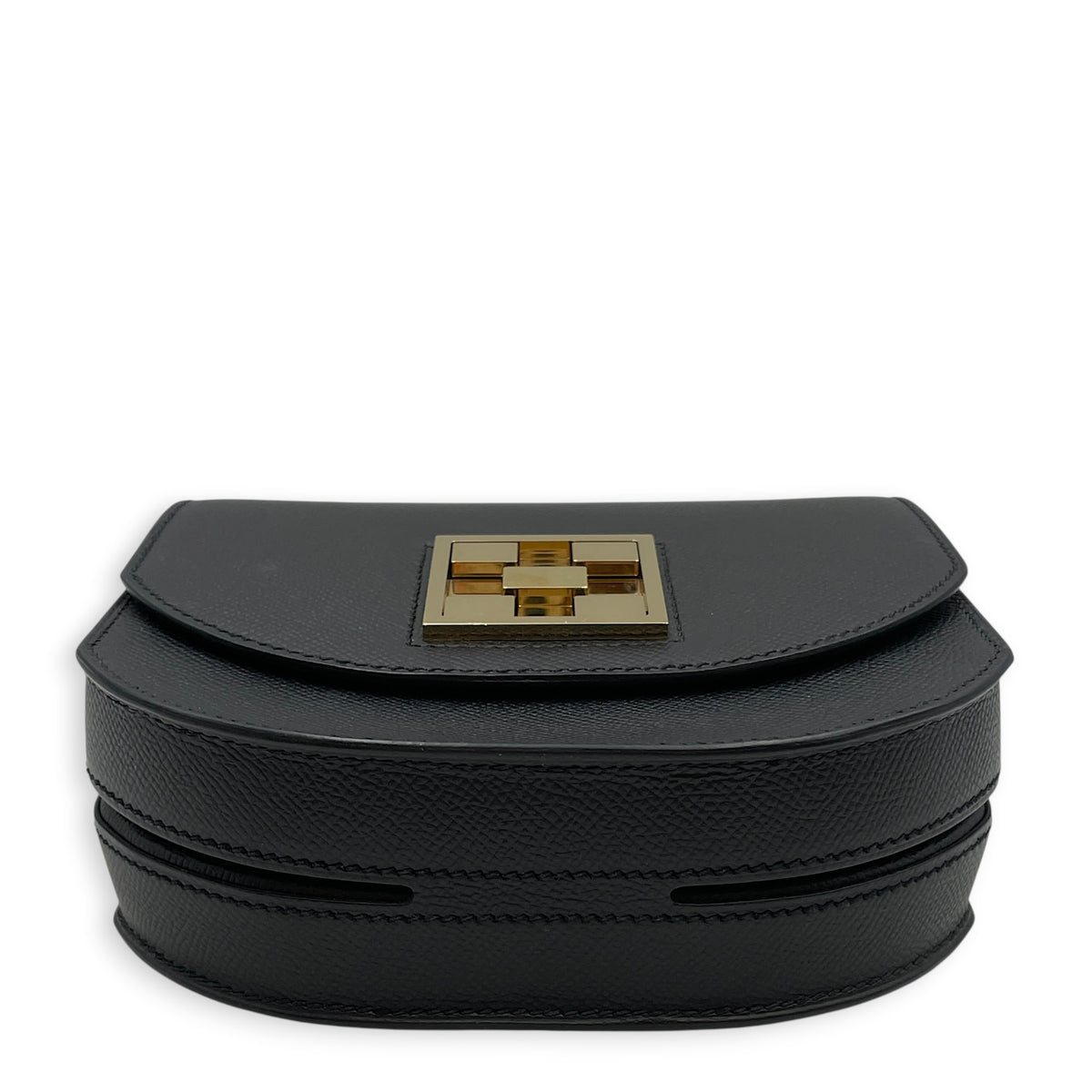 Mosaique Au 24  Mini Noir in Epsom Permabrass hardware