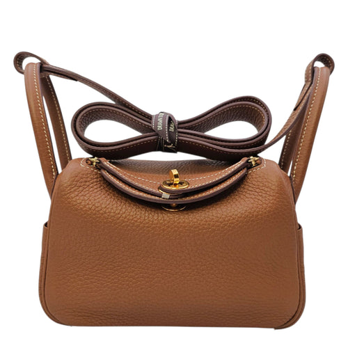 Lindy Mini Gold in Clemence Gold hardware