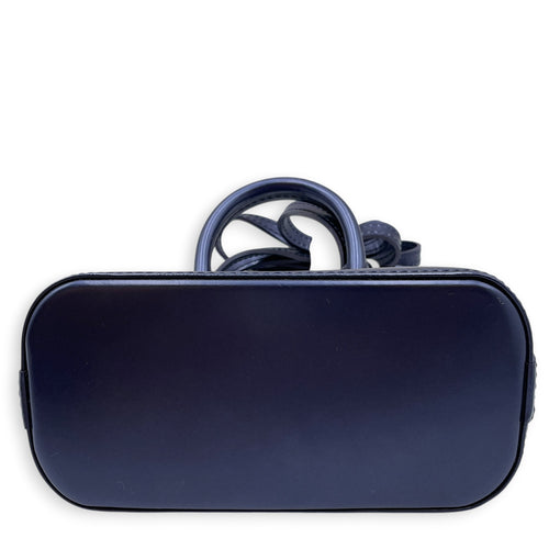 Alma BB Indigo Top Handle Bag in Epi Leather Silver hardware