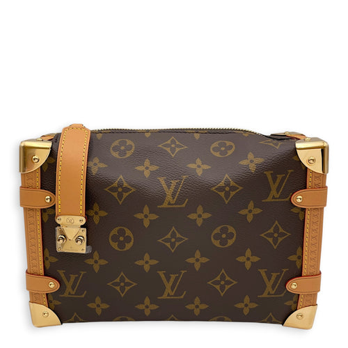 Soft Trunk 23 Monogram Top Handle Bag in Monogram Coated Canvas Gold hardware