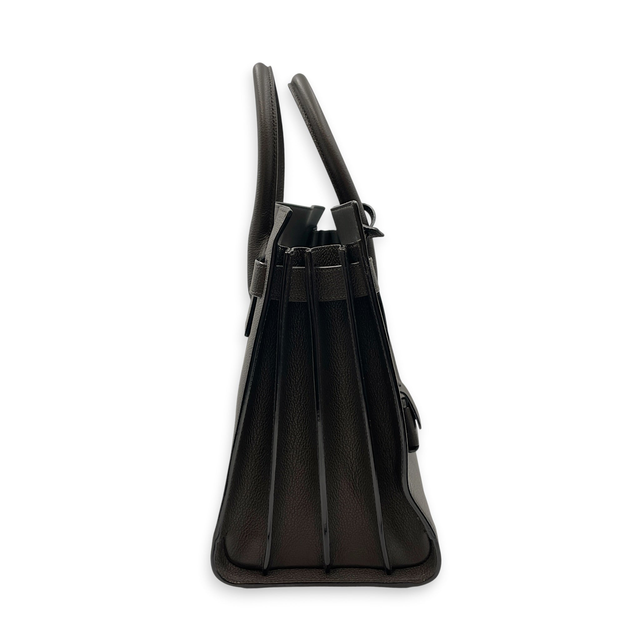 Sac de Jour 32 Grey Top Handle Bag in Calfskin