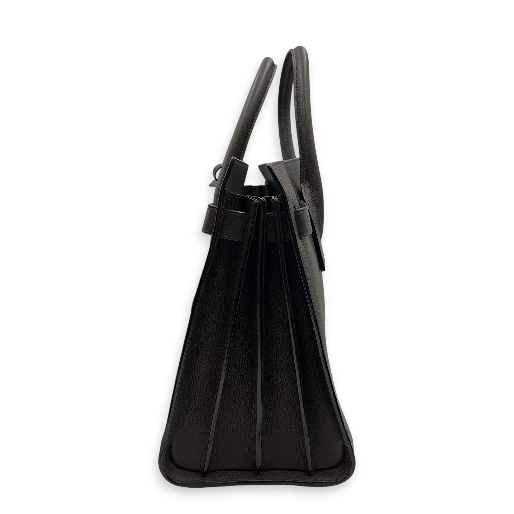 Sac de Jour 32 Grey Top Handle Bag in Calfskin