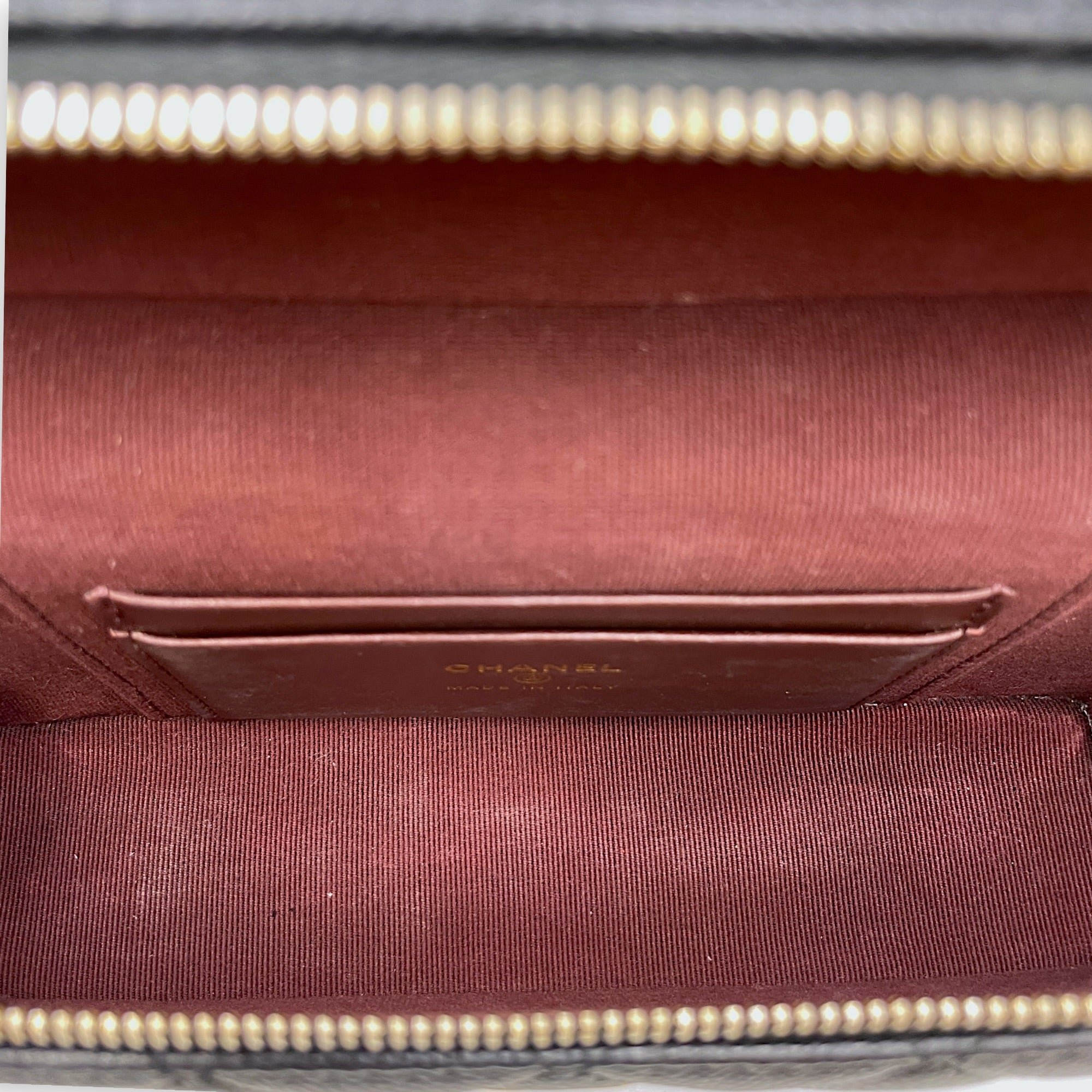 Vanity Black Vanity Bag in Caviar Leather Silver hardware