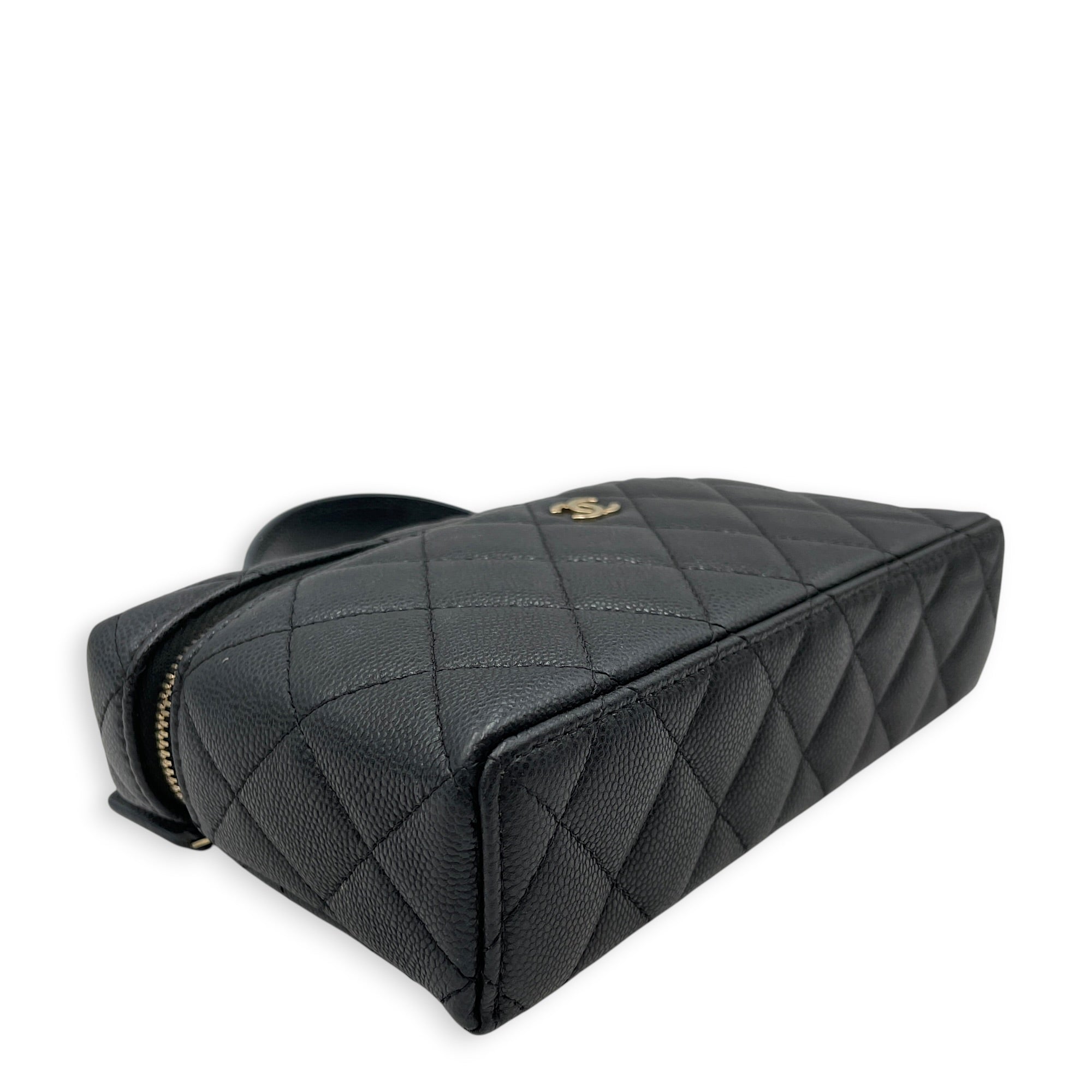 Vanity Black Vanity Bag in Caviar Leather Silver hardware