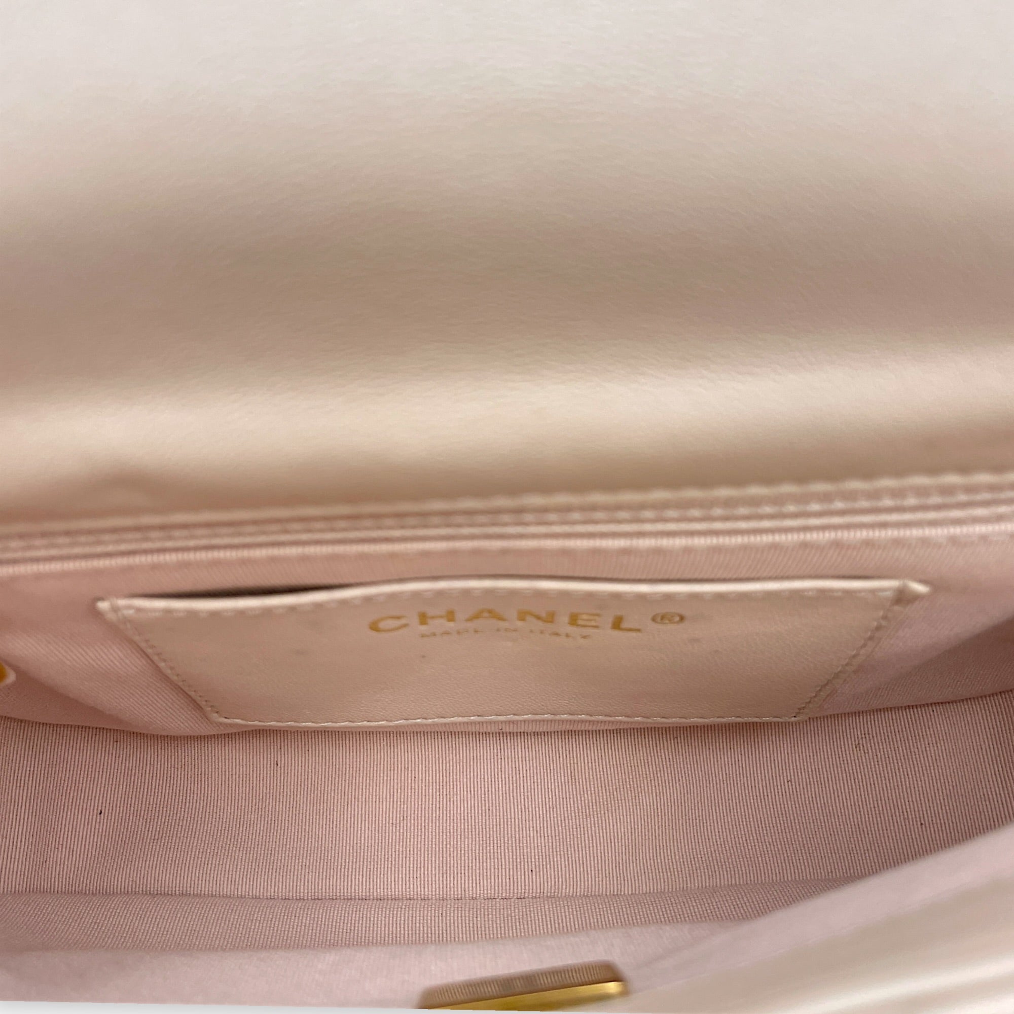 Funky Town  20 Beige Shoulder Bag in Calfskin Gold hardware