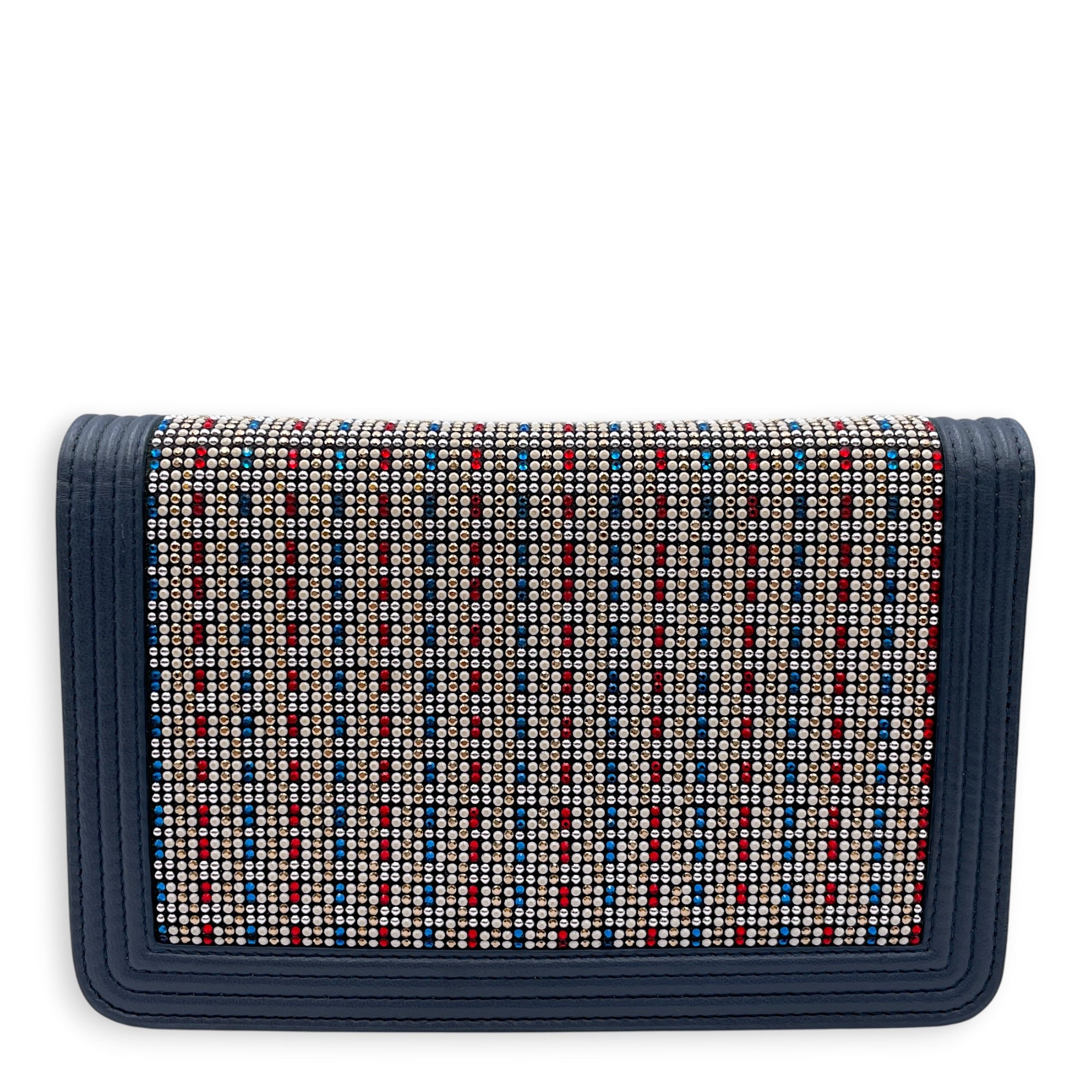 Boy NA  Multi-colour WOC  in Sequins Silver hardware