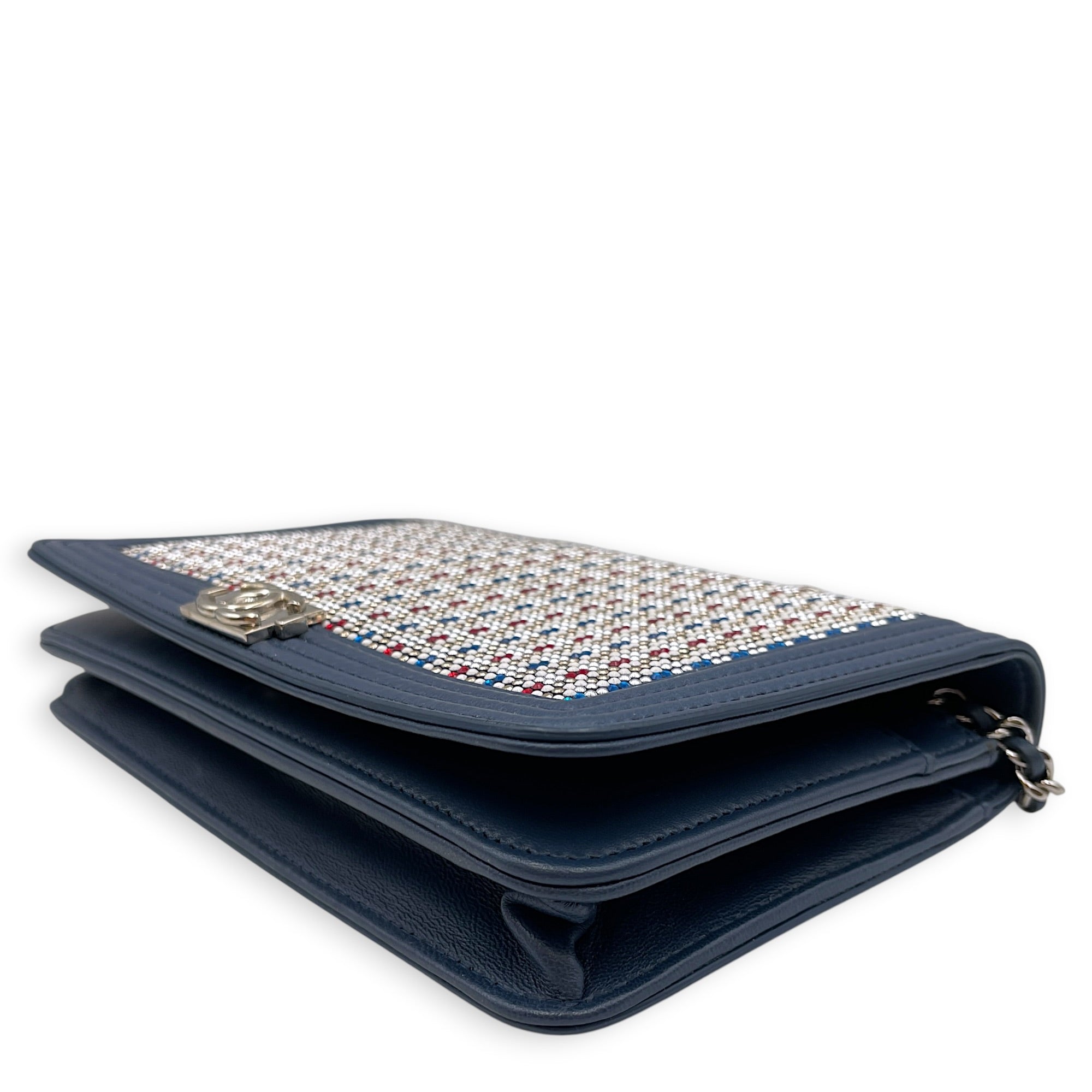 Boy NA  Multi-colour WOC  in Sequins Silver hardware