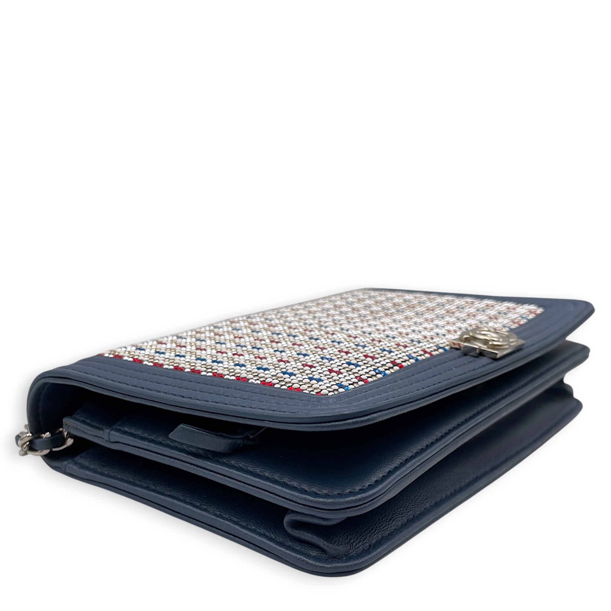 Boy NA  Multi-colour WOC  in Sequins Silver hardware