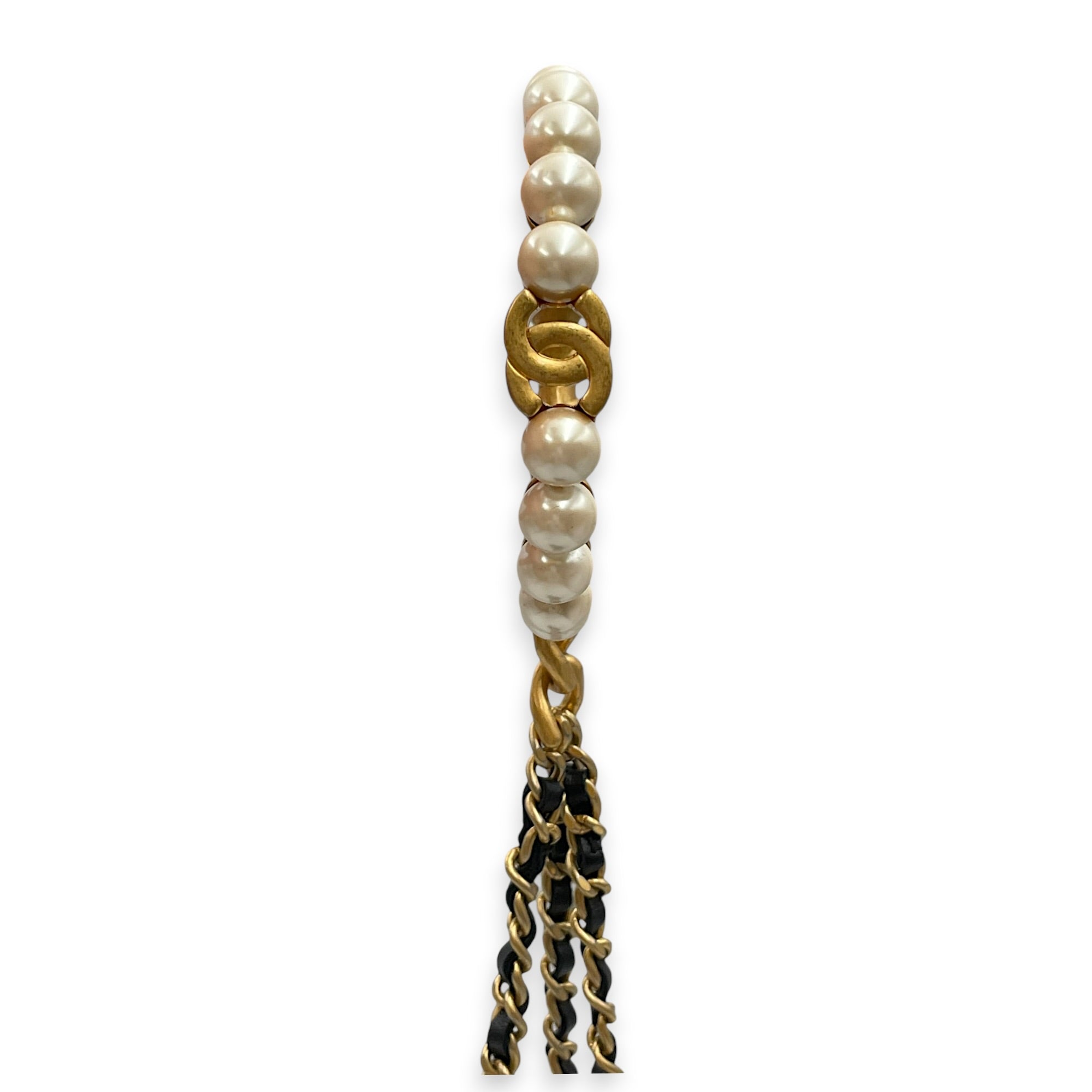 Lucky Symbol Charms Black Bag Accessory in Lambskin Gold hardware