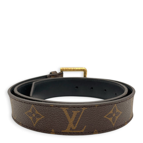 Daily  85cm  Brown Belt in Monogram Coated Canvas Gold hardware