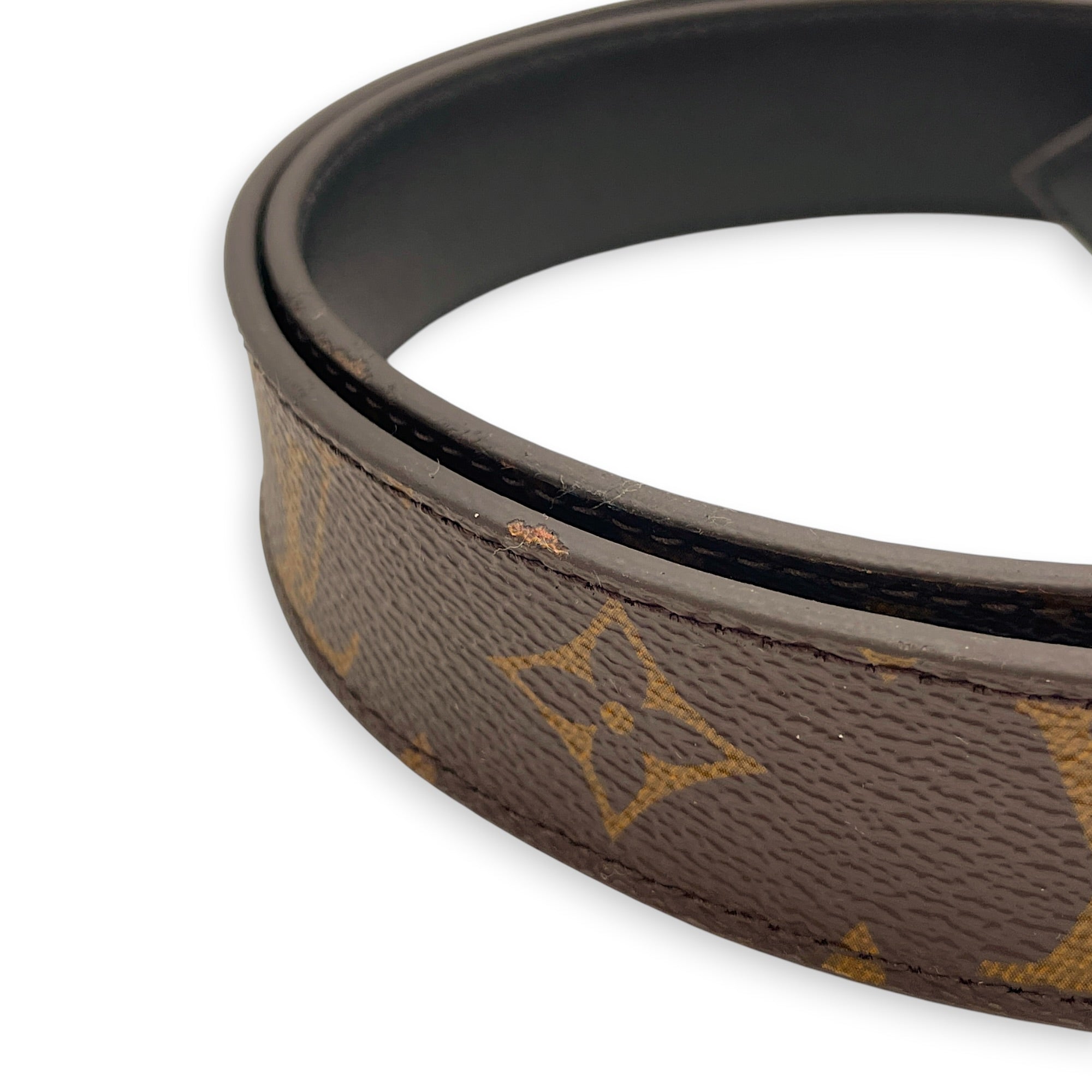 Daily  85cm  Brown Belt in Monogram Coated Canvas Gold hardware