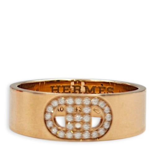 H D'ancre Ring, Small Model. Sz: 49, 27D,0.07CT Ring