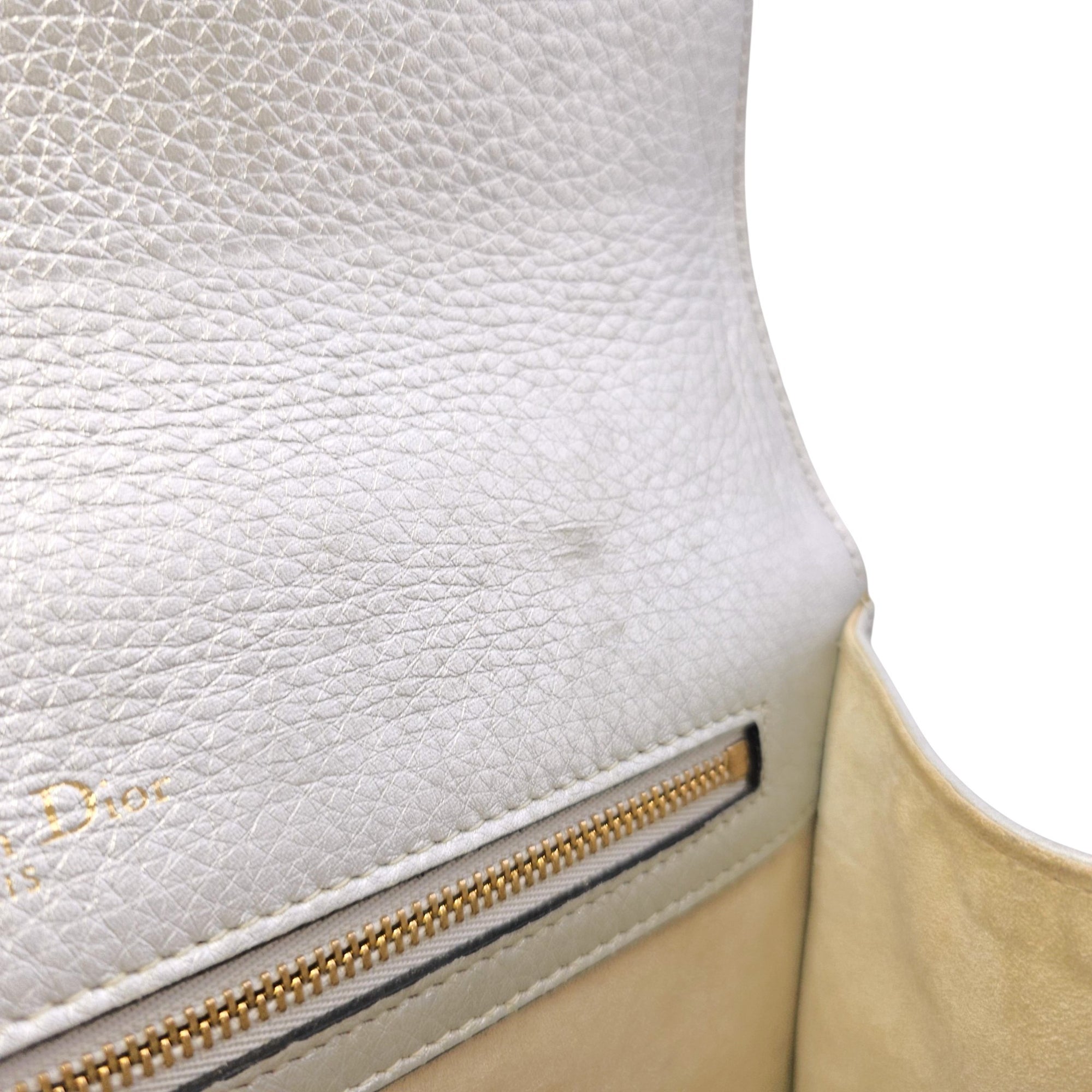 Diorama 24 Silver Shoulder Bag in Calfskin Light Gold hardware