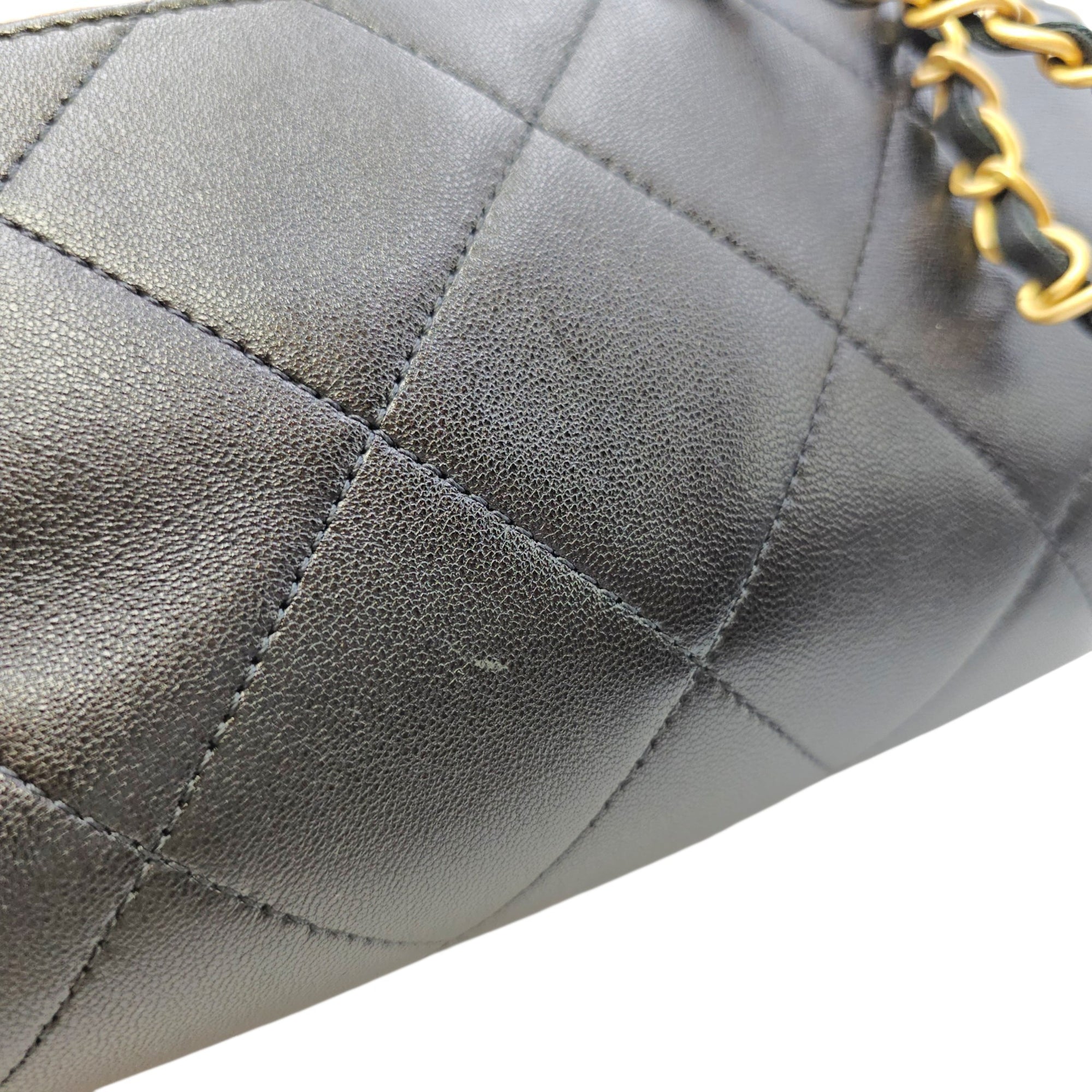 25A Two-Tone Quilted Coco Base  Multi-colour Shoulder Bag in Suede Leather Gold hardware