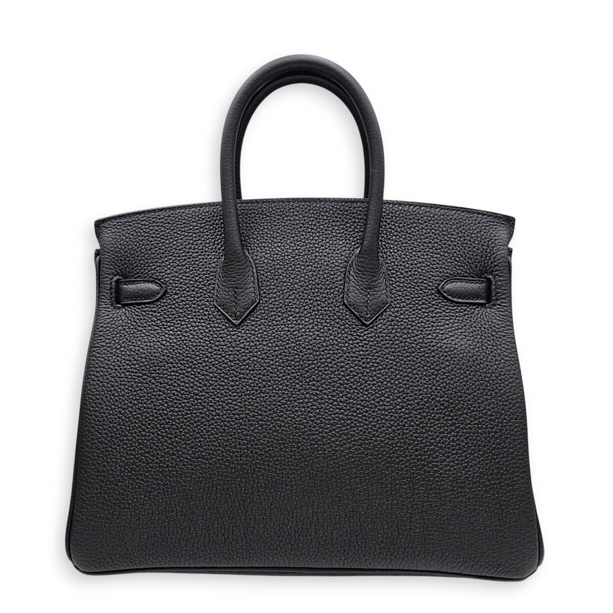 Birkin 25 Noir in Togo Palladium hardware