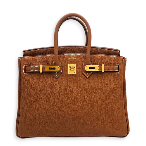 Birkin 25 Gold in Togo Gold hardware