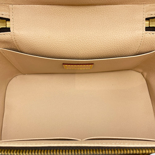 NIce  24 Monogram Brown Vanity Bag in Monogram Coated Canvas Gold hardware