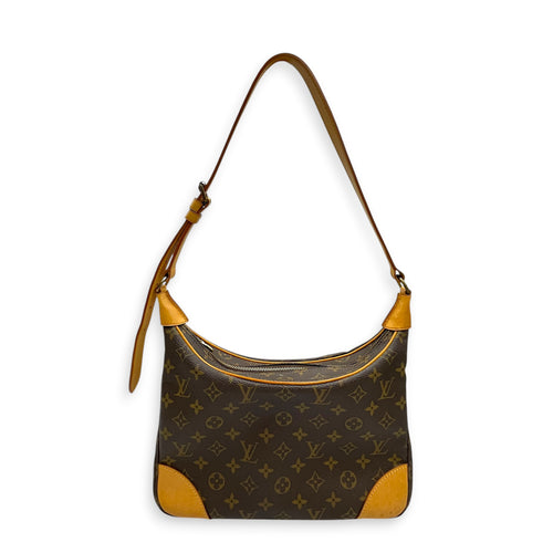 Boulogne  Monogram Shoulder Bag in Monogram Coated Canvas Gold hardware