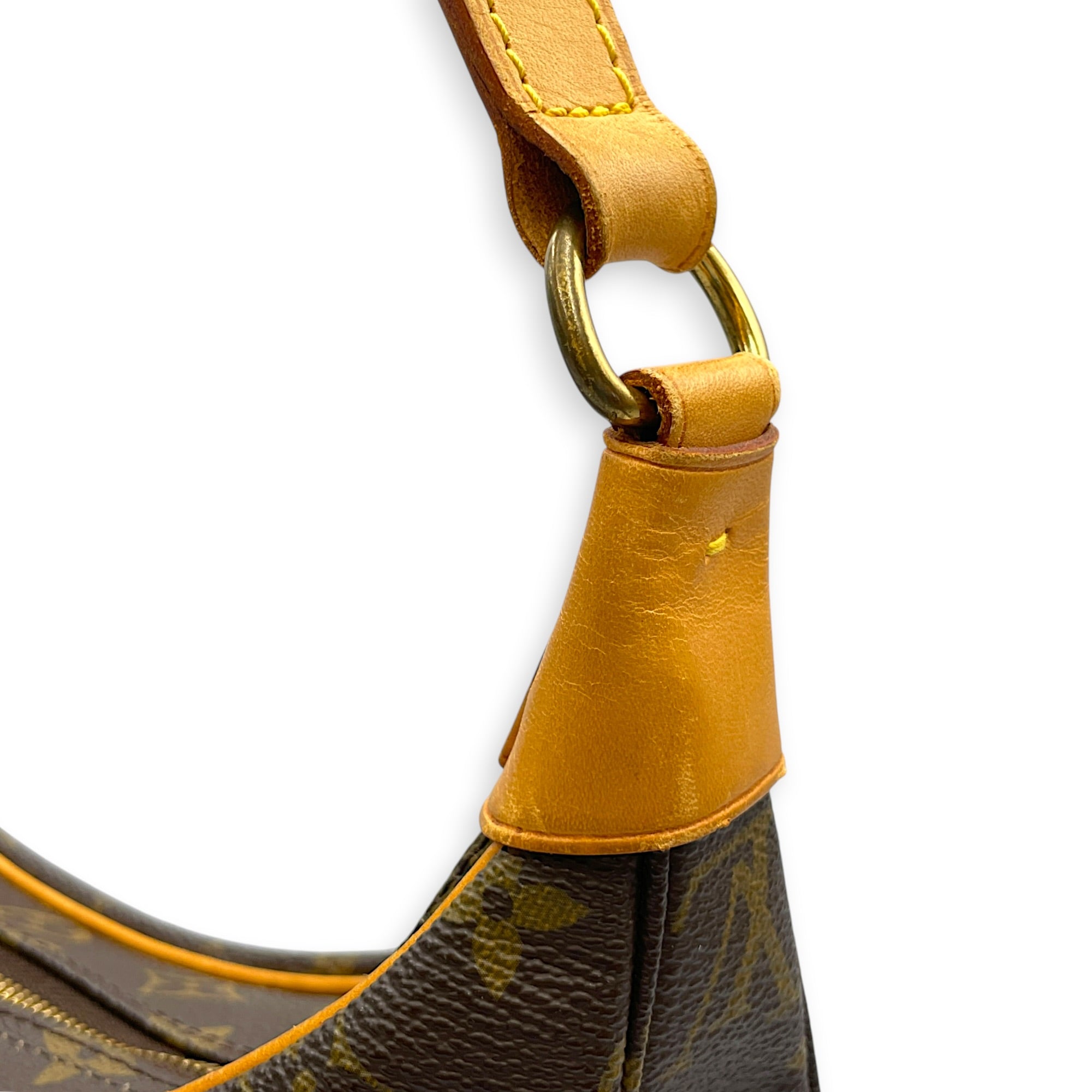 Boulogne  Monogram Shoulder Bag in Monogram Coated Canvas Gold hardware