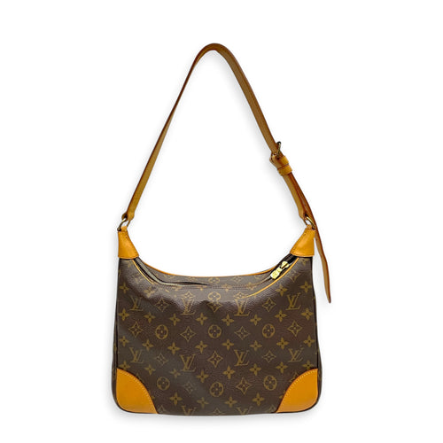 Boulogne  Monogram Shoulder Bag in Monogram Coated Canvas Gold hardware