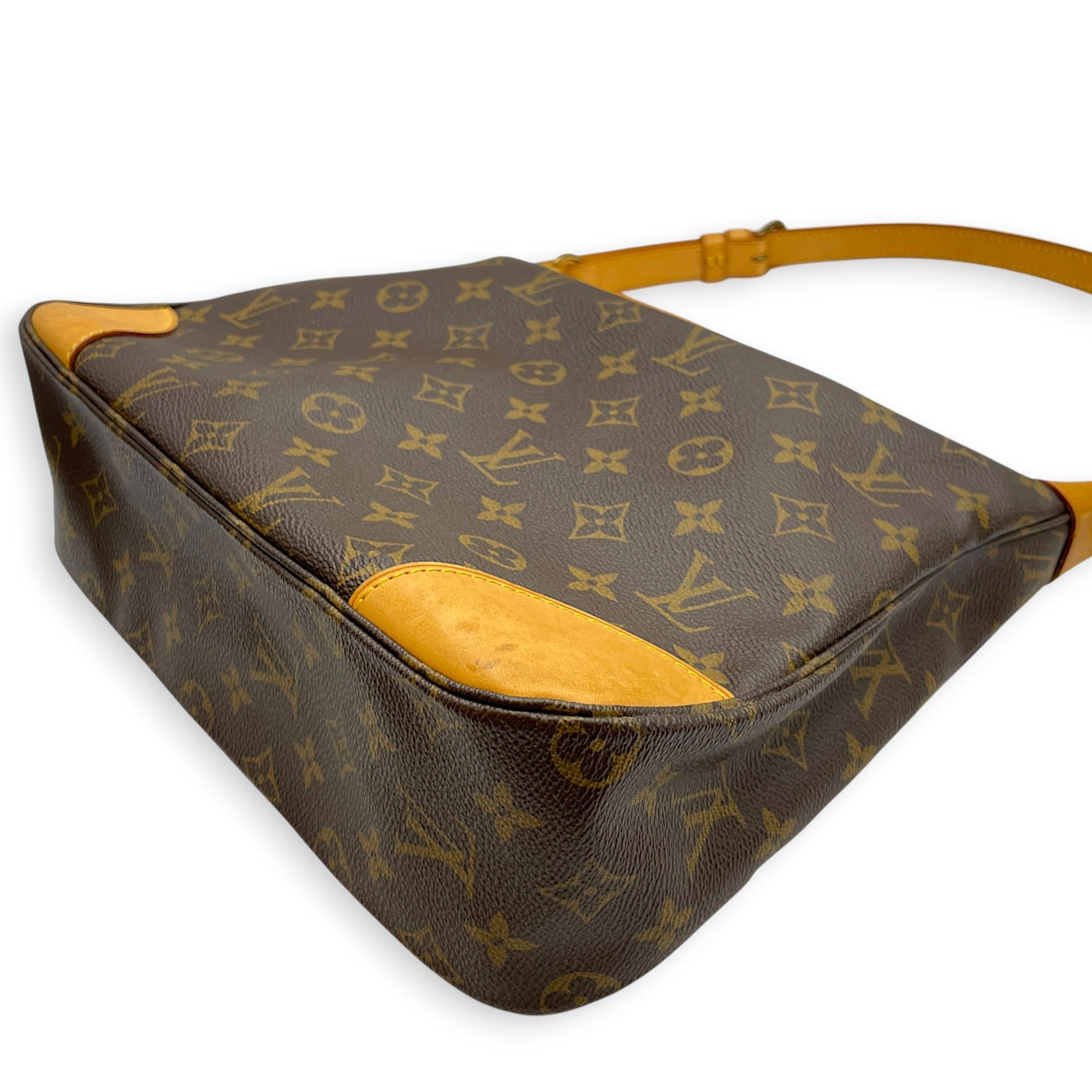 Boulogne  Monogram Shoulder Bag in Monogram Coated Canvas Gold hardware