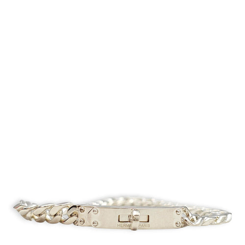 Kelly Gourmette Bracelet, very small model. Sz:XL Bracelet Silver hardware
