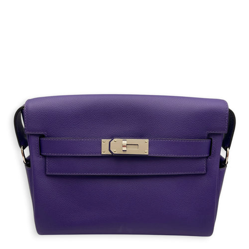 Kelly Messenger PM  Purple in Evercolor Palladium hardware