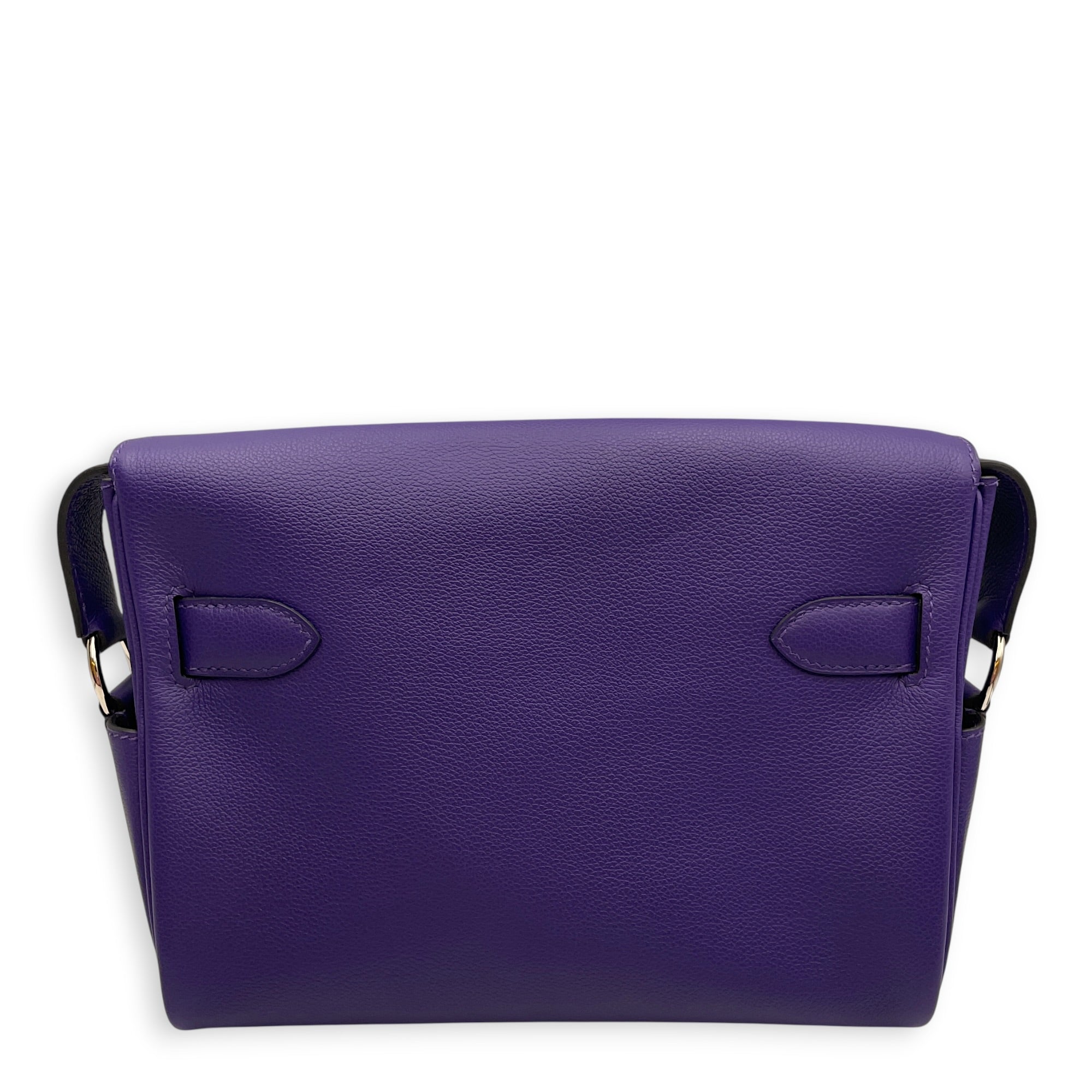 Kelly Messenger PM  Purple in Evercolor Palladium hardware