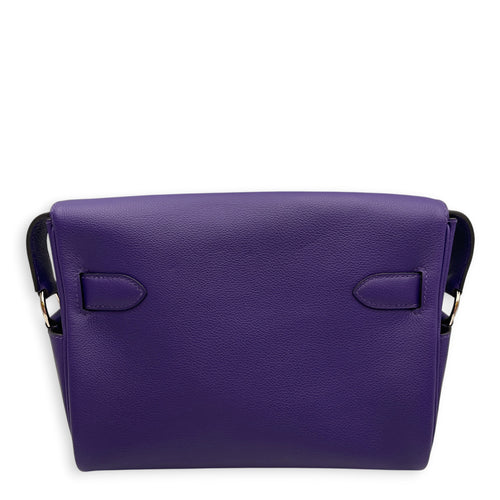 Kelly Messenger PM  Purple in Evercolor Palladium hardware