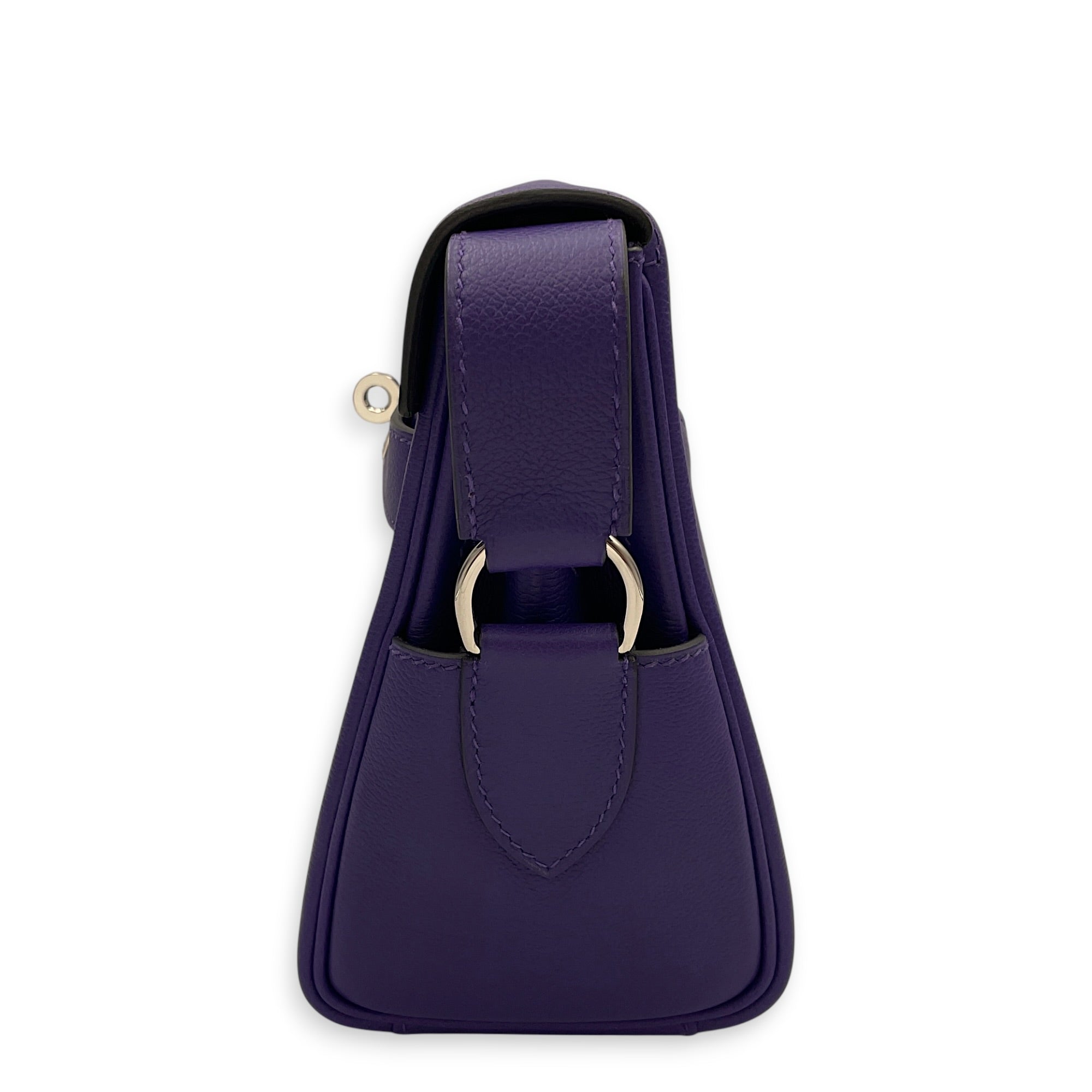 Kelly Messenger PM  Purple in Evercolor Palladium hardware