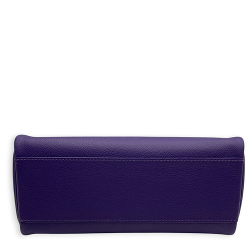 Kelly Messenger PM  Purple in Evercolor Palladium hardware