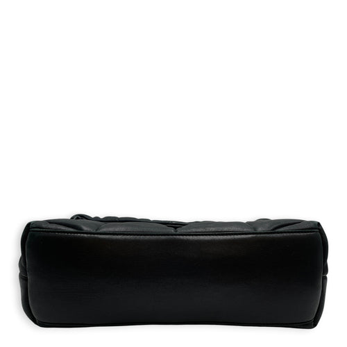 Loulou Medium Noir Shoulder Bag in Lambskin Gold hardware