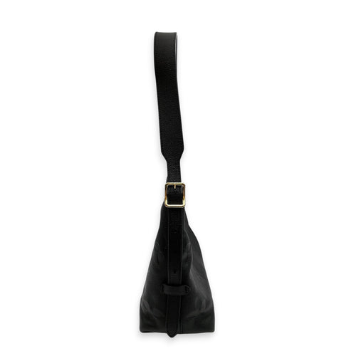 Carryall Noir Shoulder Bag in Monogram Empreinte Leather Gold hardware
