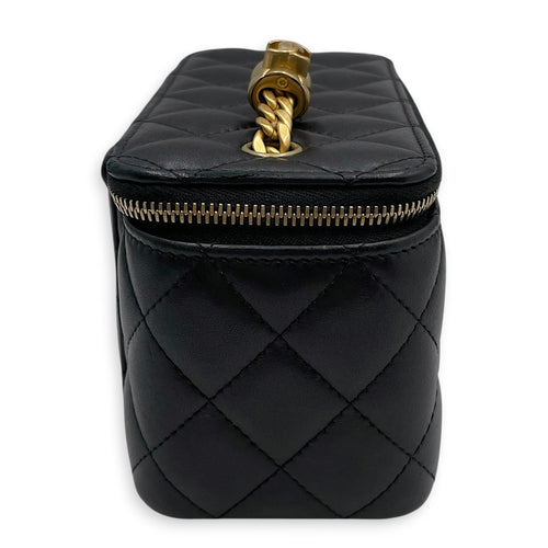 Vanity Black Vanity Bag in Lambskin Gold hardware