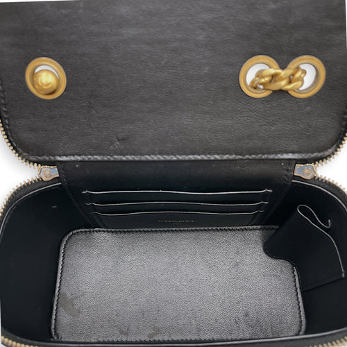 Vanity Black Vanity Bag in Lambskin Gold hardware