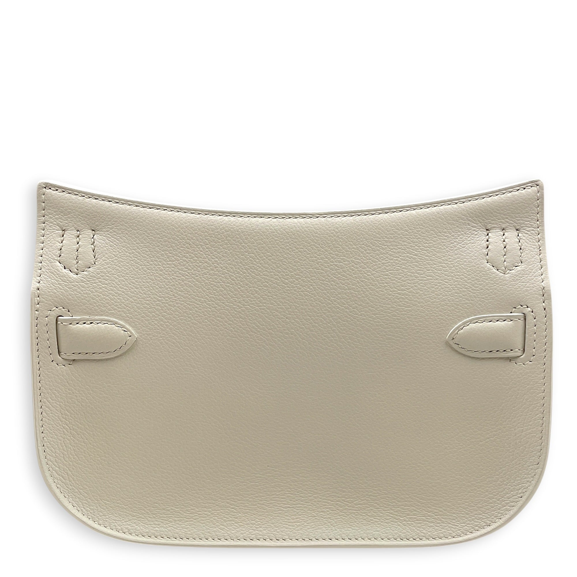 Jypsiere Mini New White in Evercolor Gold hardware